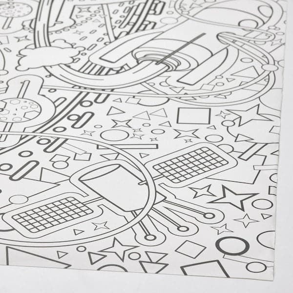AFTONSPARV - Colouring paper roll, space, 10 m - best price from Maltashopper.com 10556466