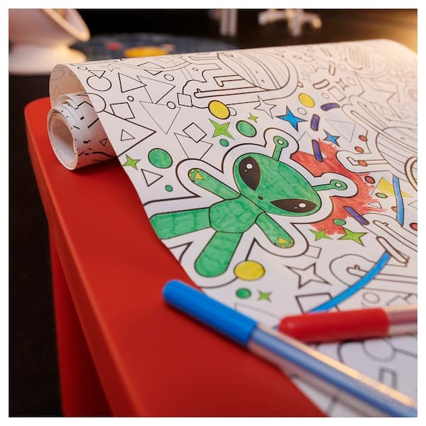 AFTONSPARV - Colouring paper roll, space, 10 m - best price from Maltashopper.com 10556466