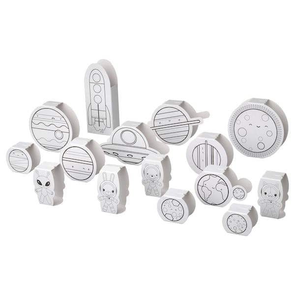 Ikea AFTONSPARV - 15-piece cardboard template set, space