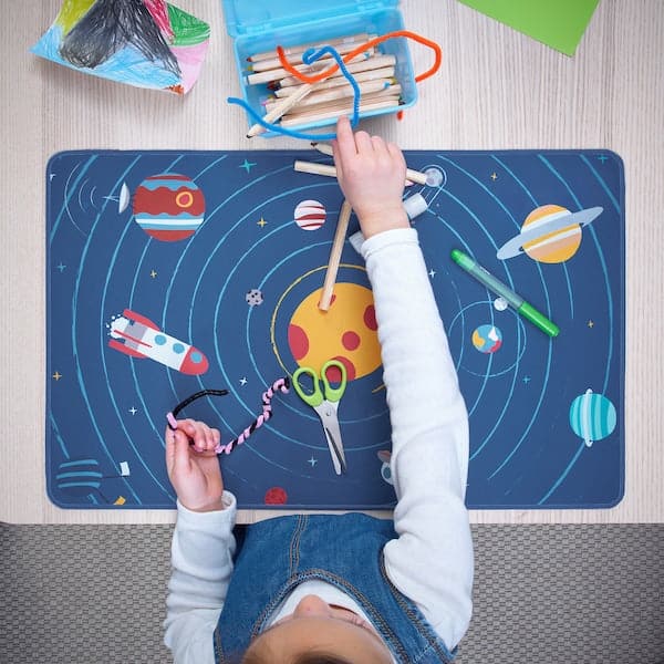 AFTONSPARV - Desk pad, space/blue, 38x60 cm - best price from Maltashopper.com 80554063