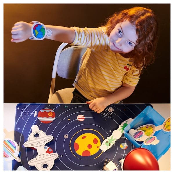 AFTONSPARV - Desk pad, space/blue, 38x60 cm - best price from Maltashopper.com 80554063