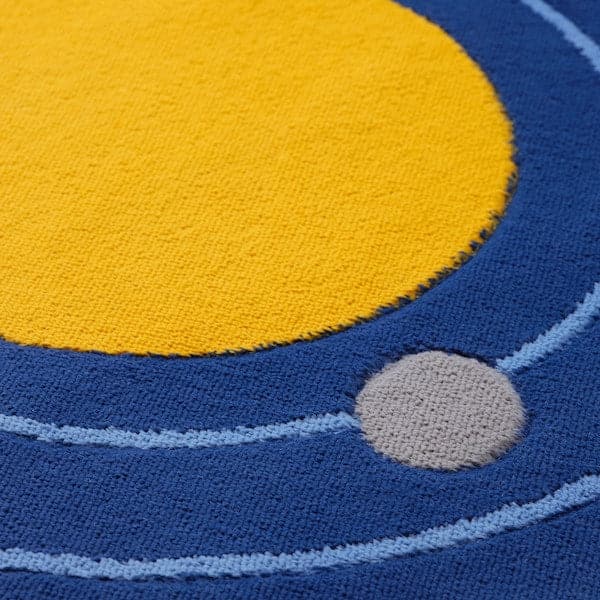 AFTONSPARV - Rug, space rounded/blue, 133 cm - best price from Maltashopper.com 70554054