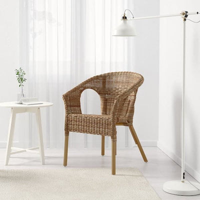 AGEN - Chair, rattan/bamboo - best price from Maltashopper.com 50058376