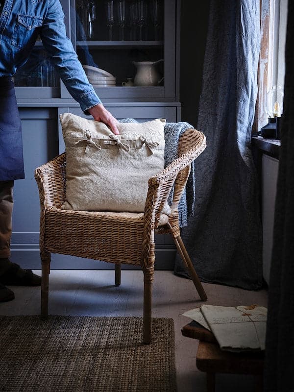 AGEN - Chair, rattan/bamboo - best price from Maltashopper.com 50058376