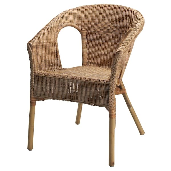 AGEN - Chair, rattan/bamboo - best price from Maltashopper.com 50058376