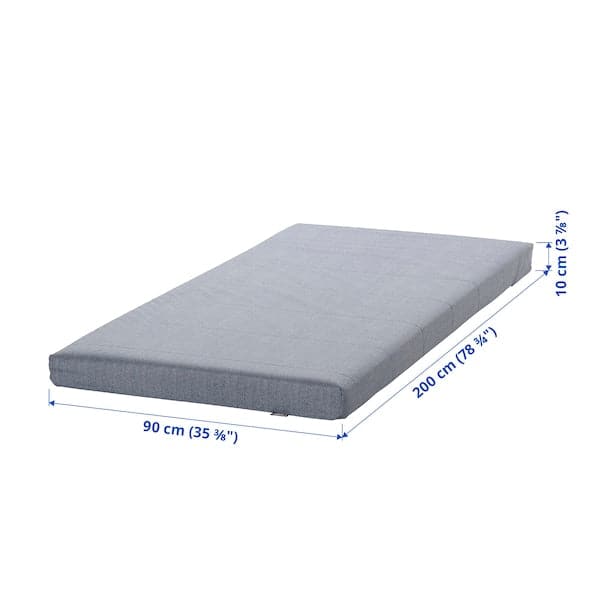 ÅGOTNES Foam mattress - rigid/light blue 90x200 cm , - best price from Maltashopper.com 00480858