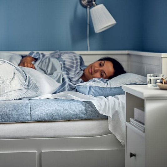 ÅGOTNES Foam mattress - rigid/light blue 80x200 cm , 80x200 cm - best price from Maltashopper.com 10480853
