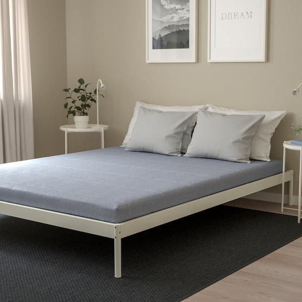 ÅGOTNES Foam mattress - rigid/light blue 160x200 cm , 160x200 cm - best price from Maltashopper.com 10480848