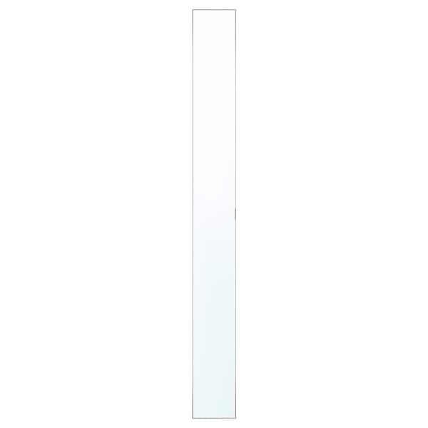 ÅHEIM - Door with hinges, mirror glass, 25x229 cm - best price from Maltashopper.com 69281719