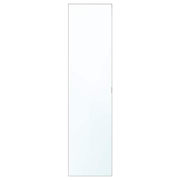 ÅHEIM - Door with hinges, mirror glass, 50x195 cm - best price from Maltashopper.com 09281722