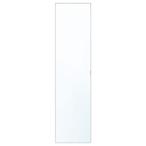 ÅHEIM - Door with hinges, mirror glass, 50x195 cm