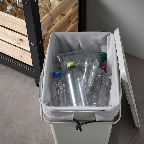 AJÖSS - Waste sorting bag, light grey, 56x43 cm/22 l - best price from Maltashopper.com 10439378