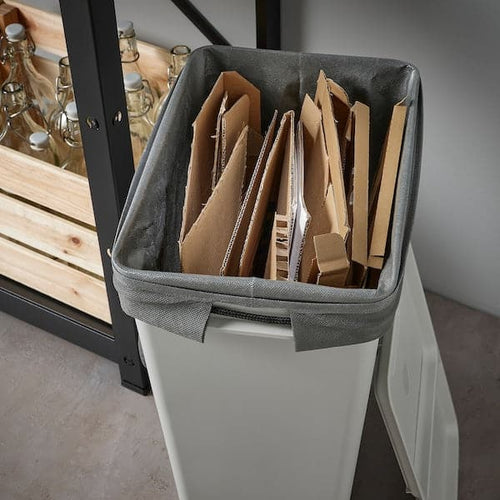 AJÖSS - Waste sorting bag, dark grey, 56x67 cm/35 l