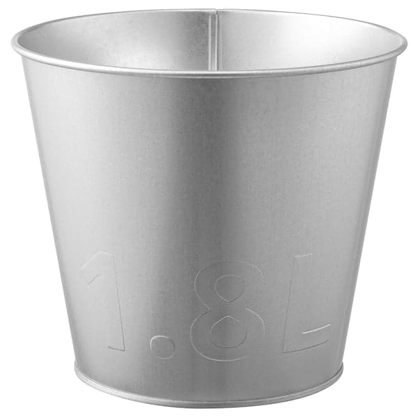 ÅKERBÄR - Plant pot, in/outdoor/galvanised, 15 cm