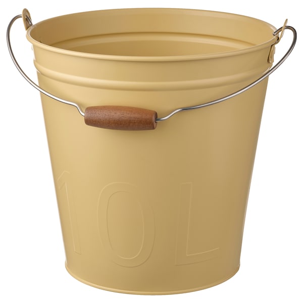 ÅKERBÄR - Bucket/pot holder, indoor/outdoor yellow, 10 l - best price from Maltashopper.com 30561320