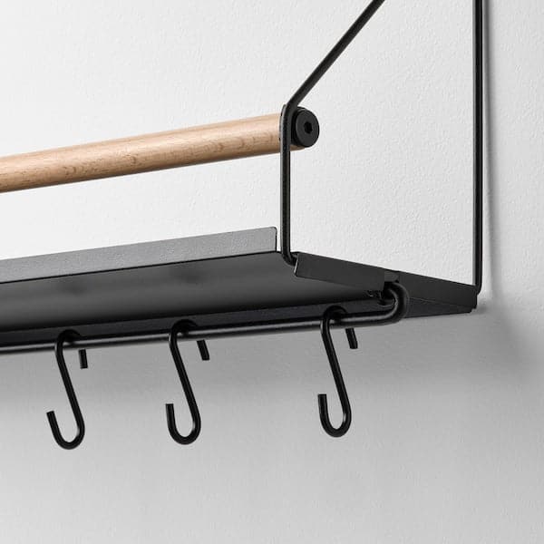 ÅKERBRUK - Wall organiser w hooks, 42x12x26 cm - best price from Maltashopper.com 80554077
