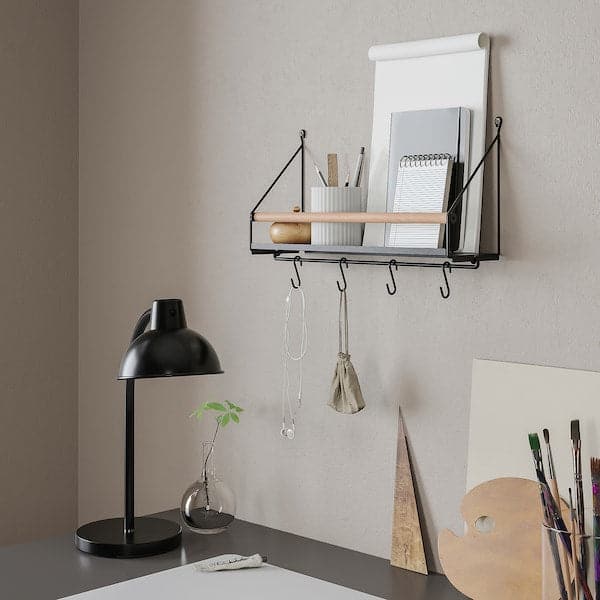 ÅKERBRUK - Wall organiser w hooks, 42x12x26 cm - best price from Maltashopper.com 80554077