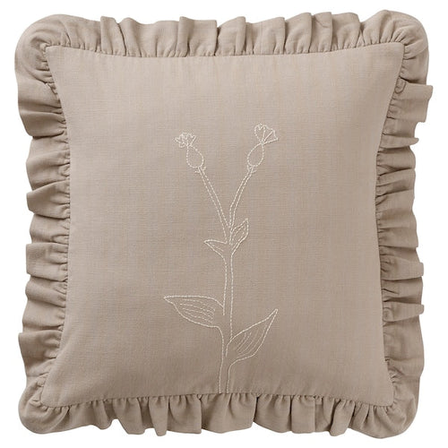 ÅKERNEJLIKA - Cushion cover, beige/embroidery, 50x50 cm