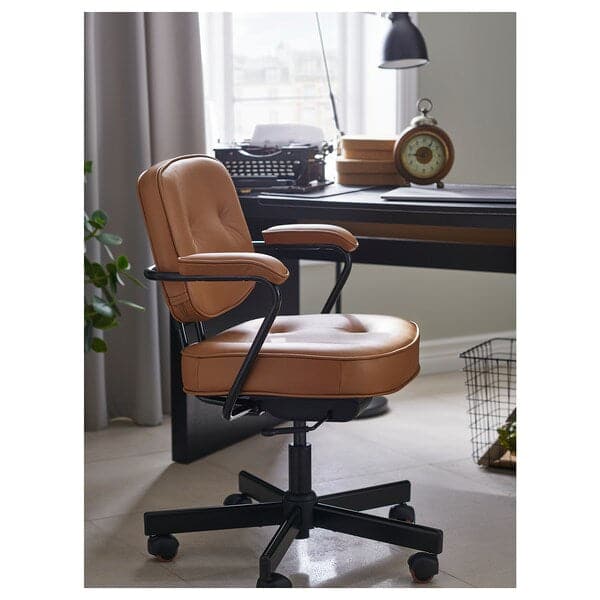 Ikea ALEFJÄLL Office Chair - Grann Brown Ochre ,