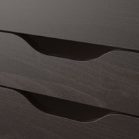 ALEX Chest of 9 drawers - black-brown 36x116 cm , 36x116 cm - best price from Maltashopper.com 70483434