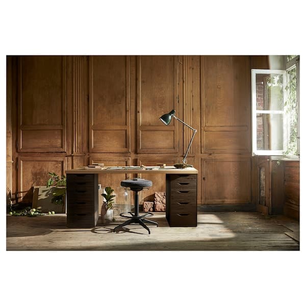 ALEX Chest of drawers - black-brown 36x70 cm , 36x70 cm - best price from Maltashopper.com 60473548