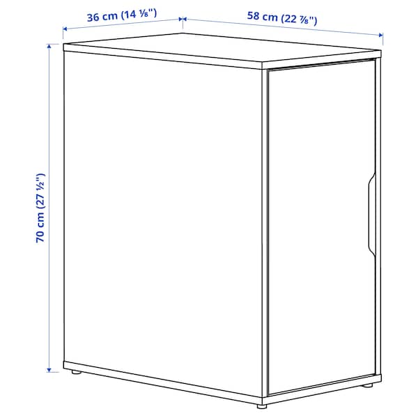ALEX - Storage unit, white, 36x70 cm - best price from Maltashopper.com 50563752