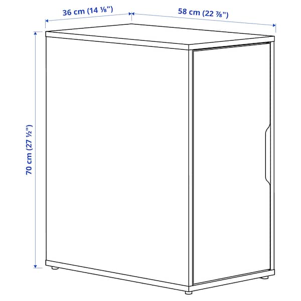 Ikea ALEX - Storage unit, white stained/oak effect, 36x70 cm
