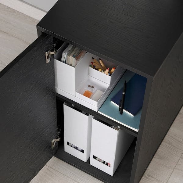 ALEX - Storage element, black/brown, , 36x70 cm - best price from Maltashopper.com 70563765