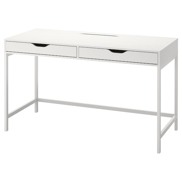 ALEX - Desk, white, 132x58 cm - best price from Maltashopper.com 80483438