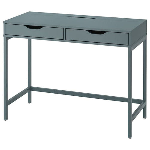 ALEX - Desk, grey-turquoise, 100x48 cm
