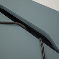 ALEX - Desk, grey-turquoise, 132x58 cm - best price from Maltashopper.com 80483805