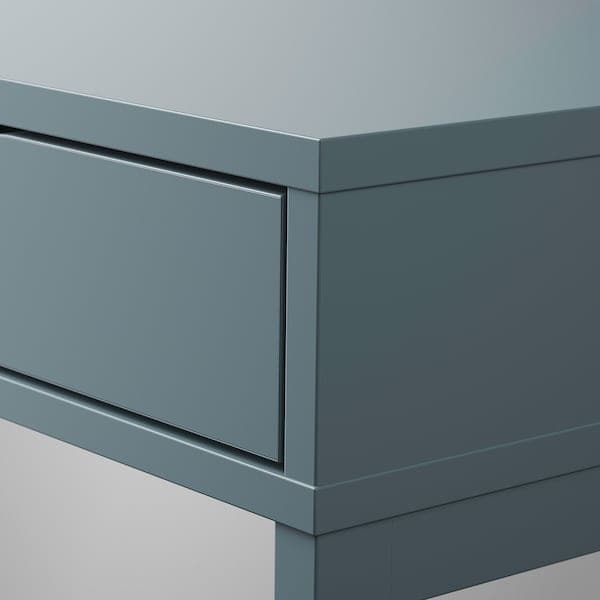 ALEX - Desk, grey-turquoise, 132x58 cm - best price from Maltashopper.com 80483805