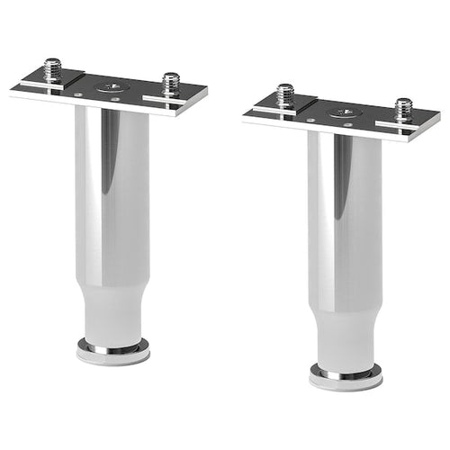 ALMAÅN - Leg, stainless steel/shiny, 12-20 cm