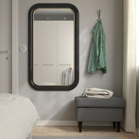 ALMARÖD - Mirror, black, 70x120 cm - best price from Maltashopper.com 10454284