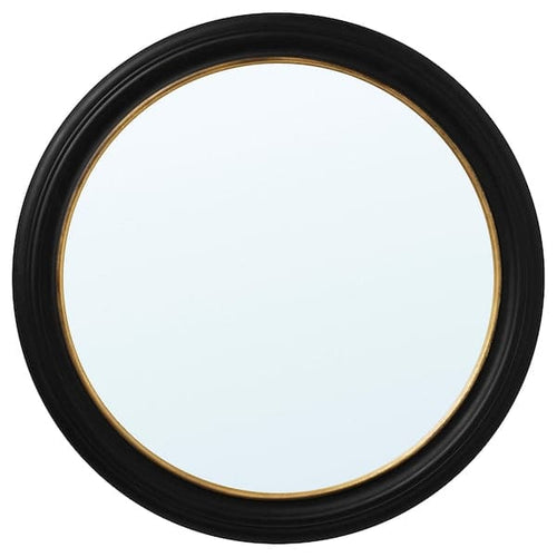 ALMARÖD - Mirror, black, 80 cm