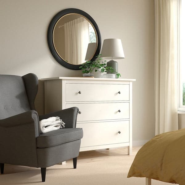 ALMARÖD - Mirror, black, 80 cm - best price from Maltashopper.com 30459134