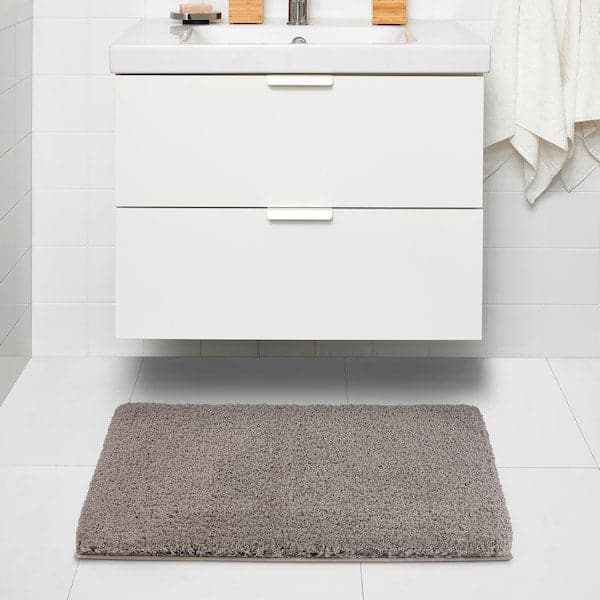 Ikea ALMTJÄRN - Bath mat, beige, 60x90 cm