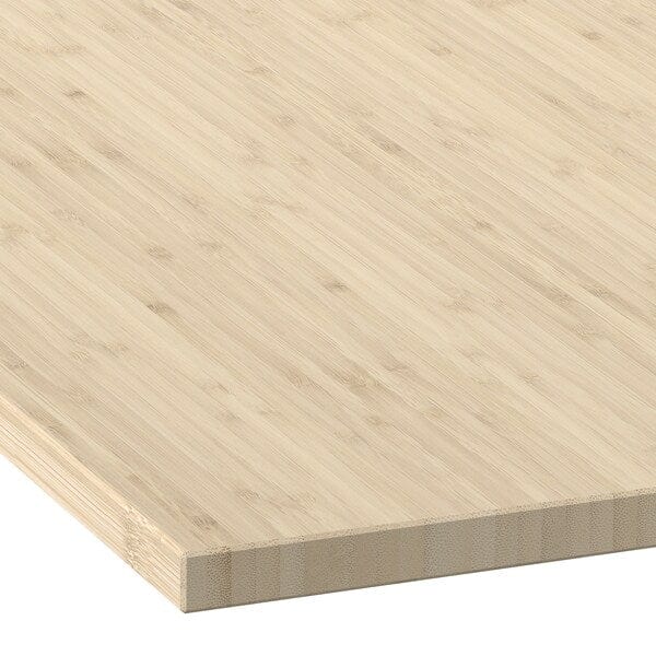 Ikea ÅLSKEN - Tabletop, light bamboo/ veneer, 162x49 cm