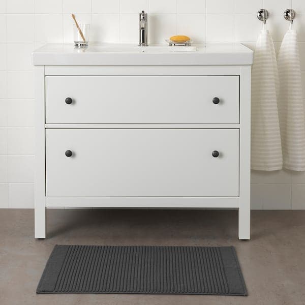 Ikea ALSTERN - Bath mat, dark grey, 50x80 cm