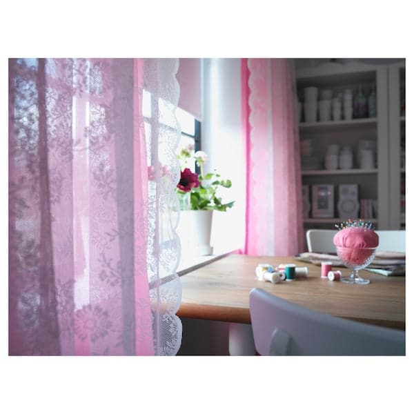 ALVINE SPETS Mesh curtains, 1 pair - dirty white 145x300 cm , 145x300 cm - best price from Maltashopper.com 80070763