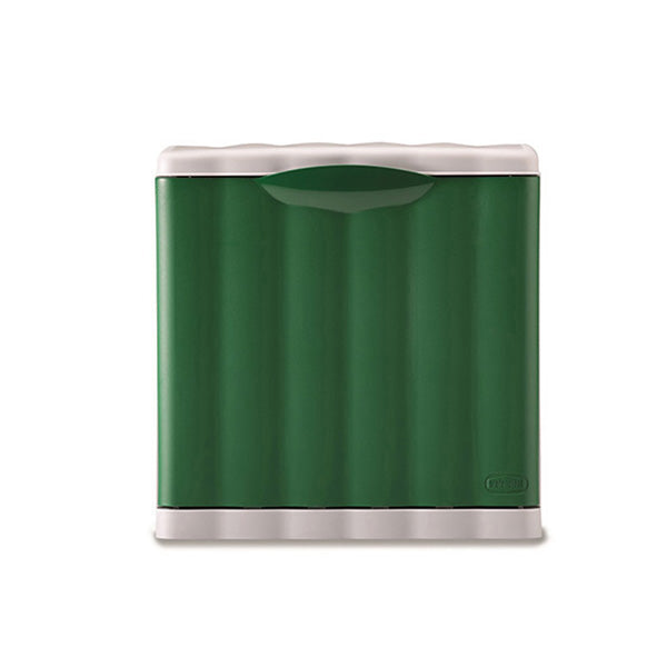 AMICA DUSTBIN 20LT L40 P30 H40CM FLAP CLOSURE GREEN PLASTIC