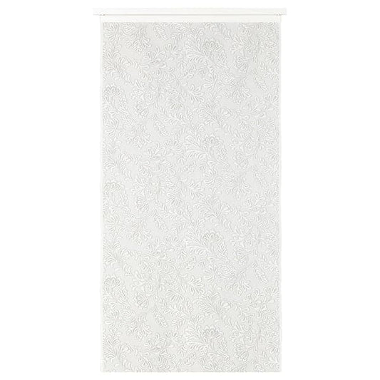 AMPELSÄV - Panel curtain, white/leaves, 60x300 cm - best price from Maltashopper.com 80530393