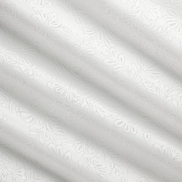AMPELSÄV - Panel curtain, white/leaves, 60x300 cm - best price from Maltashopper.com 80530393