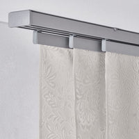 AMPELSÄV - Panel curtain, light grey-beige/leaves , - best price from Maltashopper.com 00530392