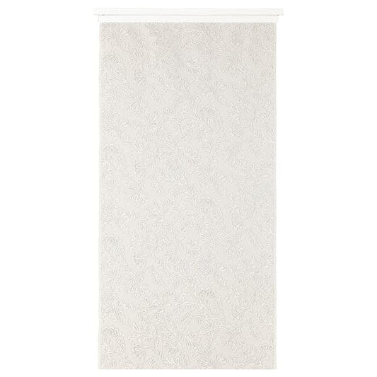 AMPELSÄV - Panel curtain, light grey-beige/leaves , - best price from Maltashopper.com 00530392