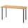 ANFALLARE / ADILS - Desk, bamboo/dark grey, 140x65 cm