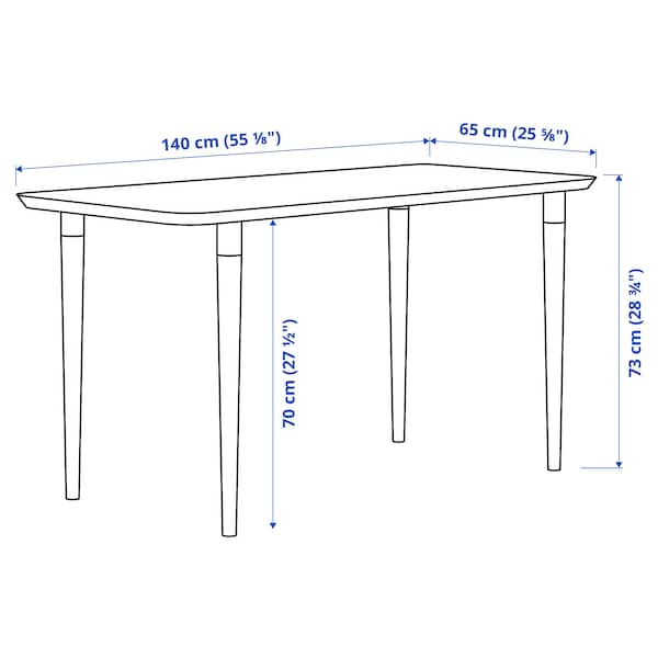 ANFALLARE / HILVER - Desk, bamboo, 140x65 cm - best price from Maltashopper.com 29417710