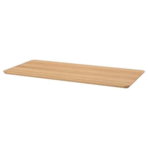 ANFALLARE / KRILLE - Desk, bamboo/white, 140x65 cm - best price from Maltashopper.com 89417707