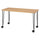 ANFALLARE / KRILLE desk, bamboo/black