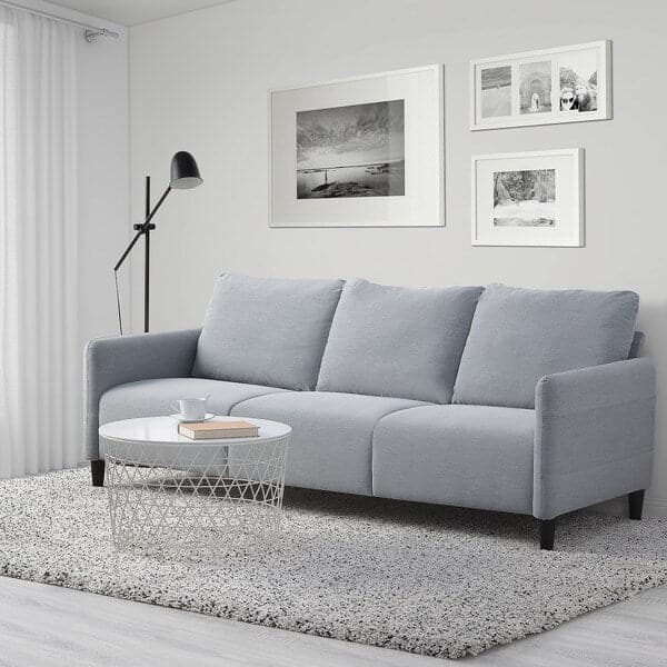 ANGERSBY 3-seater sofa - Light grey Knisa - best price from Maltashopper.com 90499066